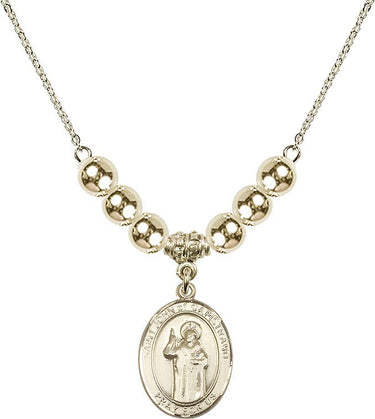 Saint John of Capistrano Crystal Necklace | 3/4 inch | 6mm Beads _x0014_ 14kt Gold Filled