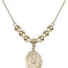 Saint Josephine Bakhita Crystal Necklace | 3/4 inch | 6mm Beads _x0014_ 14kt Gold Filled