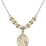 Saint Fina Crystal Necklace | 3/4 inch | 6mm Beads _x0014_ 14kt Gold Filled