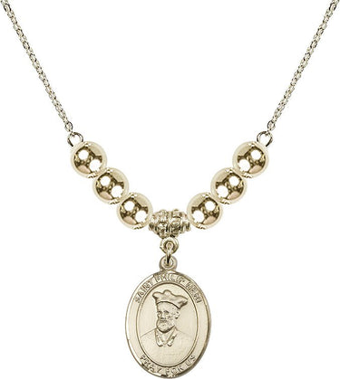 Saint Philip Neri Crystal Necklace | 3/4 inch | 6mm Beads _x0014_ 14kt Gold Filled