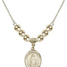 Saint Juliana of Cumae Crystal Necklace | 3/4 inch | 6mm Beads _x0014_ 14kt Gold Filled