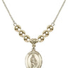 Saint Anne Crystal Necklace | 3/4 inch | 6mm Beads _x0014_ 14kt Gold Filled