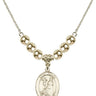 Saint Rocco Crystal Necklace | 3/4 inch | 6mm Beads _x0014_ 14kt Gold Filled