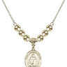 Saint Theodora Crystal Necklace | 3/4 inch | 6mm Beads _x0014_ 14kt Gold Filled