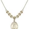 Saint Ivo of Kermartin Crystal Necklace | 3/4 inch | 6mm Beads _x0014_ 14kt Gold Filled