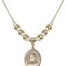 Blessed Miguel Pro Crystal Necklace | 3/4 inch | 6mm Beads _x0014_ 14kt Gold Filled