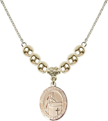 Blessed Emilee Doultremont Crystal Necklace | 3/4 inch | 6mm Beads _x0014_ 14kt Gold Filled