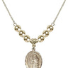 Saint Jacob of Nisibis Crystal Necklace | 3/4 inch | 6mm Beads _x0014_ 14kt Gold Filled