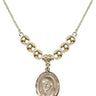 Saint Peter Canisius Crystal Necklace | 3/4 inch | 6mm Beads _x0014_ 14kt Gold Filled