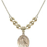 Saint Daria Crystal Necklace | 3/4 inch | 6mm Beads _x0014_ 14kt Gold Filled