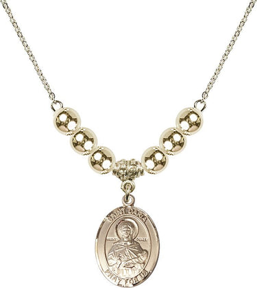 Saint Daria Crystal Necklace | 3/4 inch | 6mm Beads _x0014_ 14kt Gold Filled