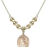 Saint Daniel Comboni Crystal Necklace | 3/4 inch | 6mm Beads _x0014_ 14kt Gold Filled