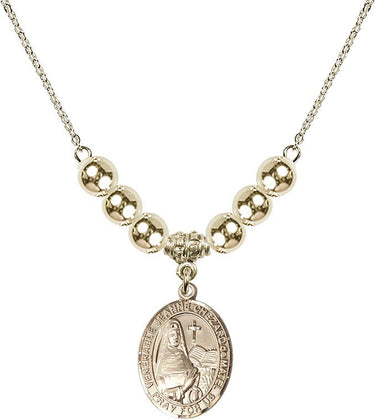 Jeanne Chezard de Matel Crystal Necklace | 3/4 inch | 6mm Beads _x0014_ 14kt Gold Filled