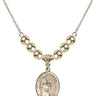 Saint Theodore Stratelates Crystal Necklace | 3/4 inch | 6mm Beads _x0014_ 14kt Gold Filled