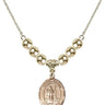 Saint Maron Crystal Necklace | 3/4 inch | 6mm Beads _x0014_ 14kt Gold Filled