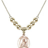 Saint Lucy Crystal Necklace | 3/4 inch | 6mm Beads _x0014_ 14kt Gold Filled