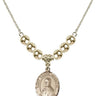 Saint Andre Bessette Crystal Necklace | 3/4 inch | 6mm Beads _x0014_ 14kt Gold Filled