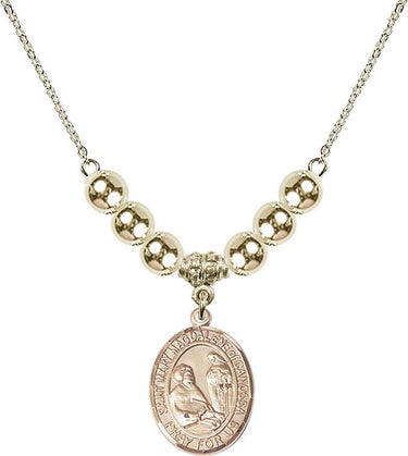 Saint Mary Magdalene of Canossa Crystal Necklace | 3/4 inch _x0014_ 14kt Gold Filled