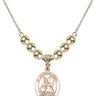 Guardian Angel Crystal Necklace | 3/4 inch | 6mm Beads _x0014_ 14kt Gold Filled