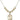 Saint Christopher Crystal Necklace | 3/4 inch | 6mm Beads _x0014_ 14kt Gold Filled