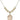Saint Christopher Cross Crystal Necklace | 3/4 inch | 6mm Beads _x0014_ 14kt Gold Filled