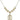 Saint Sebastian Crystal Necklace | 3/4 inch | 6mm Beads _x0014_ 14kt Gold Filled