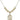 Saint Sebastian Crystal Necklace | 3/4 inch | 6mm Beads _x0014_ 14kt Gold Filled