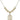 Saint Sebastian Crystal Necklace | 3/4 inch | 6mm Beads _x0014_ 14kt Gold Filled
