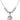 Saint Sebastian Crystal Necklace | 3/4 inch | 6mm Beads _x0014_ Sterling Silver
