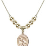 Guardian Angel Crystal Necklace | 3/4 inch | 6mm Beads _x0014_ 14kt Gold Filled