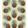 Immaculate Heart of Mary Catholic stickers sheet with 9 Marian devotional images for prayer and consecration