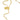 Antique gold plated St. Benedict rosary with medal center link displayed on card backing