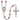 Silver tone Our Lady of Providence birthstone rosary with 6mm crystal beads handcrafted in USA