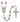 Silver tone Madonna Del Ghisallo birthstone Catholic rosary hand-assembled in USA with 12 color options
