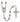 Silver tone Our Lady Of Hope Catholic rosary with 6mm birthstone crystal beads handcrafted in USA by Bliss Manufacturing
