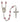 Silver tone Our Lady Of All Nations birthstone rosary with 6mm beads handcrafted in Rhode Island USA