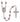 Silver tone Our Lady of San Juan birthstone rosary with 6mm crystal beads handcrafted in USA