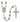 Silver tone Mater Dolorosa Sorrowful Mother rosary with 6mm birthstone beads handcrafted in USA
