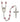 Silver tone Immaculate Heart of Mary birthstone Catholic rosary hand-assembled in USA with 12 color options
