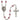 Silver Tone Our Lady of Assumption Personalized Birthstone Rosary with 6mm Beads Made in USA