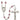 Silver Tone Miraculous Medal Catholic Rosary with Birthstone Beads Hand Assembled in USA by Bliss Manufacturing