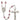 Silver tone Our Lady of Providence birthstone rosary with 6mm crystal beads handcrafted in USA