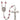 Silver tone Virgen De La Divina Providencia birthstone rosary with 6mm crystal beads, Puerto Rican Catholic rosary, USA made