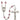 Silver tone Our Lady Of Guadalupe Catholic rosary with 6mm birthstone crystal beads handcrafted in USA by Bliss Manufacturing