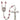 Silver tone Virgen De Guadalupe birthstone rosary with 6mm crystal beads, Our Lady of Guadalupe centerpiece, USA made