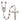Silver Tone Our Lady of All Nations Catholic Rosary with 6mm Birthstone Beads Handcrafted in USA