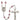 Silver tone Our Lady of San Juan Catholic rosary with birthstone beads hand-assembled in USA