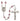 Silver tone Our Lady of San Juan Catholic rosary with birthstone beads hand-assembled in USA