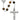 6mm genuine tiger eye rosary with sterling silver center piece and crucifix displayed against white background