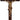 Extra large hardwood wall crucifix 33 inches tall with detailed resin corpus by RosaryCard